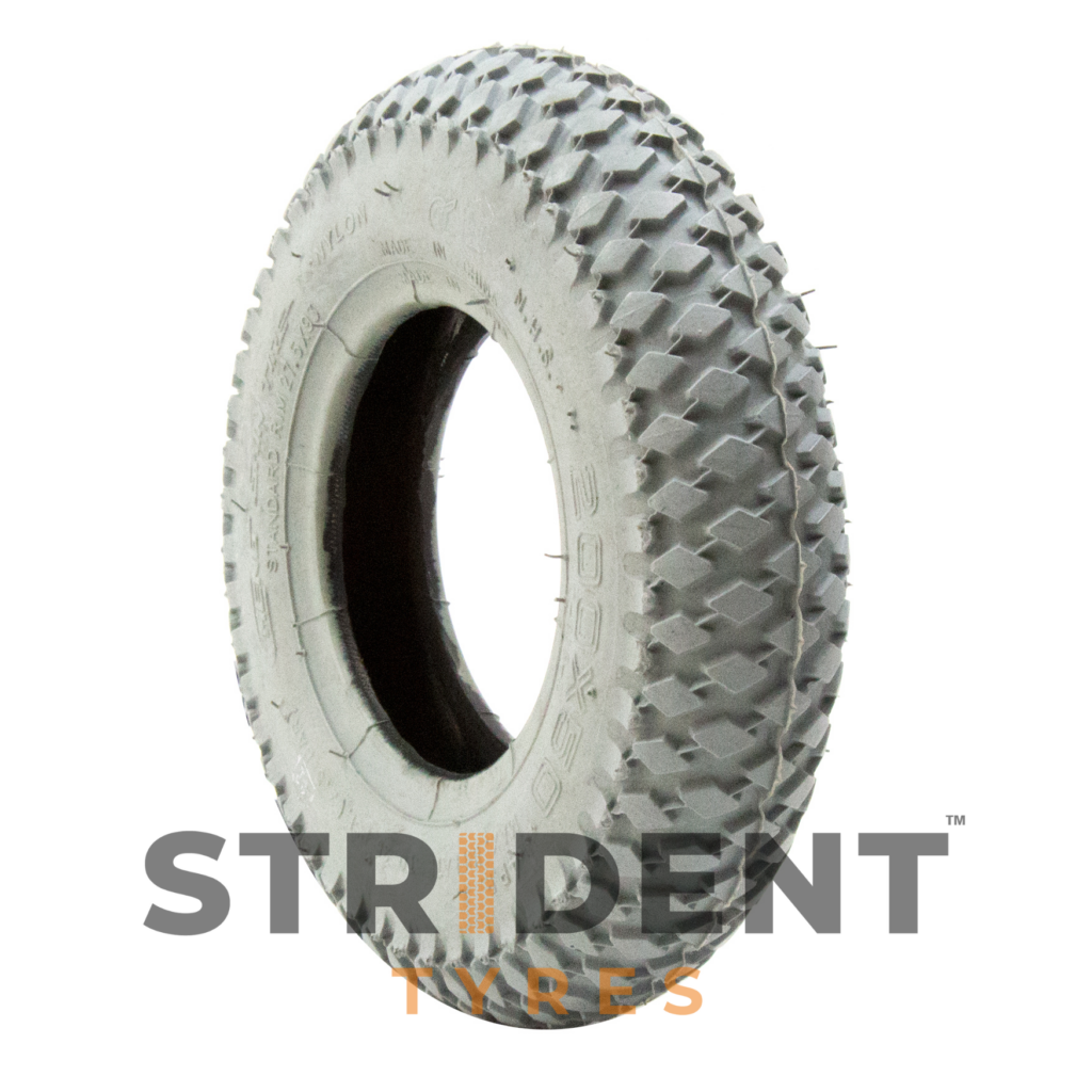 Grey Pneumatic 200 x 50 Tyre – Strident